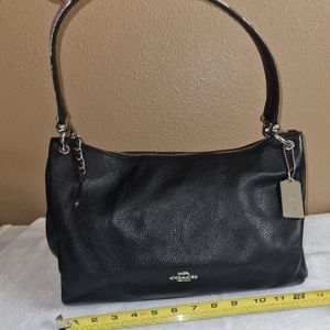 Coach snakeskin strap hobo purse